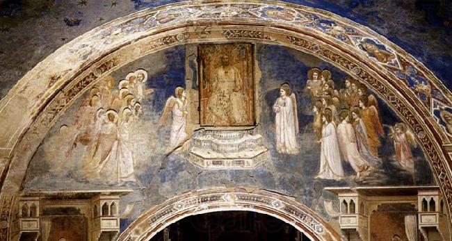 GIOTTO di Bondone God Sends Gabriel to the Virgin Spain oil painting art